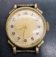 Gruen Herren Analog Armbanduhr Handaufzug gold rund beige arabisch ohne …