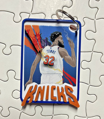 Knicks 3D printed Collectable Keychain Karl-Anthony Towns Dueces. 20/44