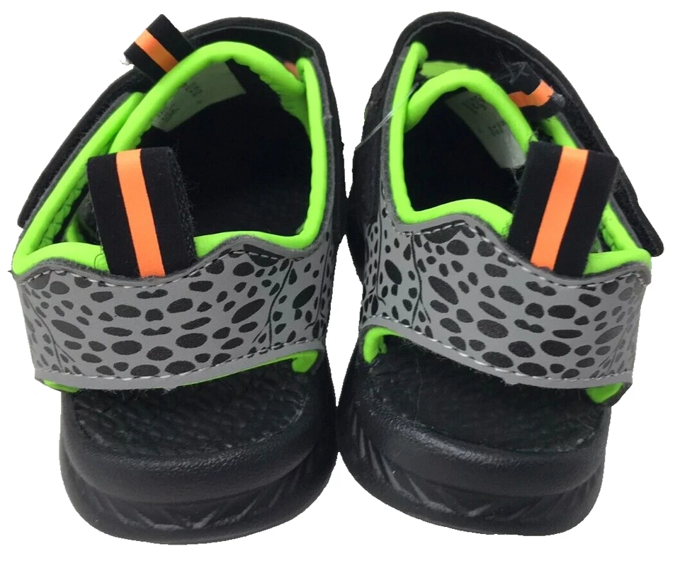 Skechers Toddlers Boy's 2.0 Dino Rays Sporty Sandals Green/Black Size:6 202T - Image 3 of 4
