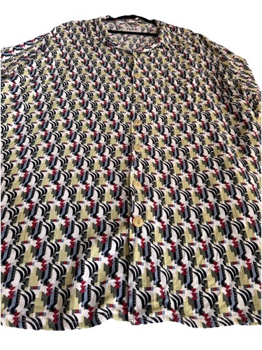 FLAX Designs Dress Tunic 3G 24-26 Art Deco Rayon Thinking Tropics Boho Novelty - Picture 7 of 20