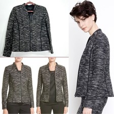 598 NWT NEW Lafayette 148 New York Meryl Zip Front Jacket Size 10