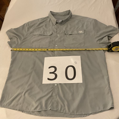 Camisa de pesca EAG Elite Engineered equipo de pesca ~ para hombre 3X ~ gris claro - Imagen 5 de 11