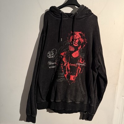 Black Acid Wash Corpse Husband Miss You I Am Corpse Official Hoodie 2XL