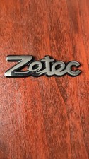 Original Ford Fiesta Zetec car plastic badge  chrome emblem