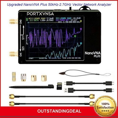 Upgraded NanoVNA Plus 50kHz-2.7GHz Portable Handheld Vector Network Analyzer ot2