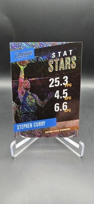 2017-18 Panini Prestige #9 Stephen Curry Stat Stars Rain Golden State Warriors