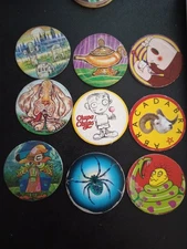 Vtg Retro Chupa Pogs-Lot of 9 