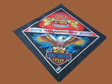 VINTAGE NEW OLD STOCK HARLEY DAVIDSON BANDANA THE AMERICAN WAY USA MADE