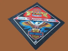 VINTAGE NEW OLD STOCK HARLEY DAVIDSON BANDANA THE AMERICAN WAY USA MADE