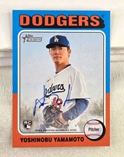 2024 Topps Heritage Yoshinobu Yamamoto Rookie Real One Autographs Auto