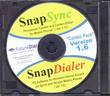 FutureDial SnapSync and SnapDialer Software w/Serial Numbers v. 1.6 PC, 2003 