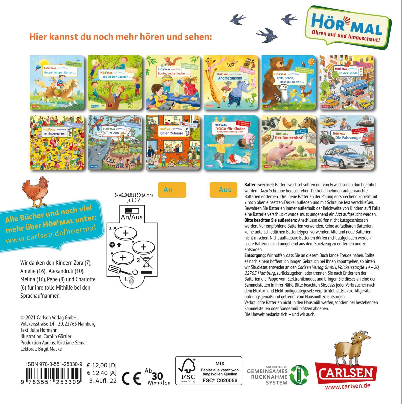 Thumbnail - Carolin Görtler; Julia Hofmann / Hör Mal (soundbuch): Wimmelbuch: Auf