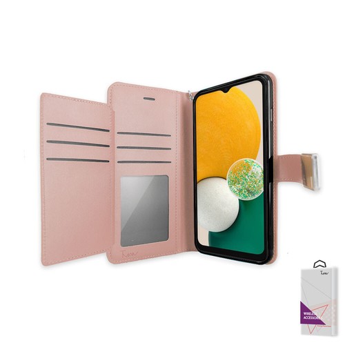 Für Samsung Galaxy A12 Etui Geldbörse Extra Kartenhalter Leder Folio Cover Etui - Bild 17 von 19