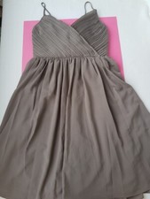 Banana Republic Wrap Gray Midi Dress V-neck Shiffon A-Line Sz 6