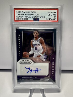 Tyrese Haliburton RC Prizm Auto PSA10