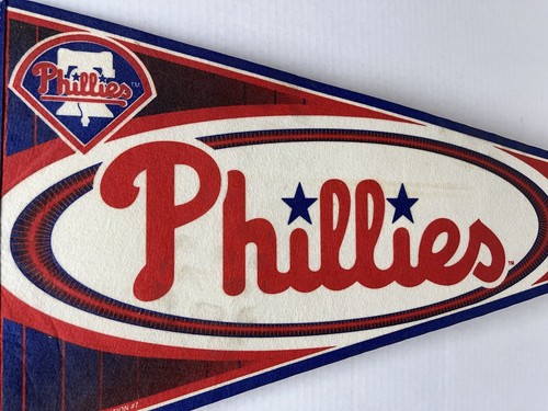 Banner de decoración de pared de los Filis de Filadelfia MLB. Tamaño grande 30” X 12” - Imagen 2 de 11