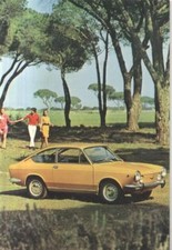 CARTOLINA FIAT 850 SPORT SPIDER Anni '60 non Viaggiata Colori Originale Auto