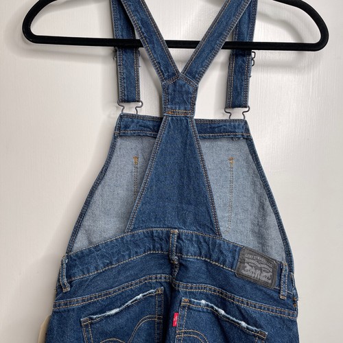 Levi's Youth Blue T Shirt And Overall Short 2 Piece Set - Picture 5 of 9