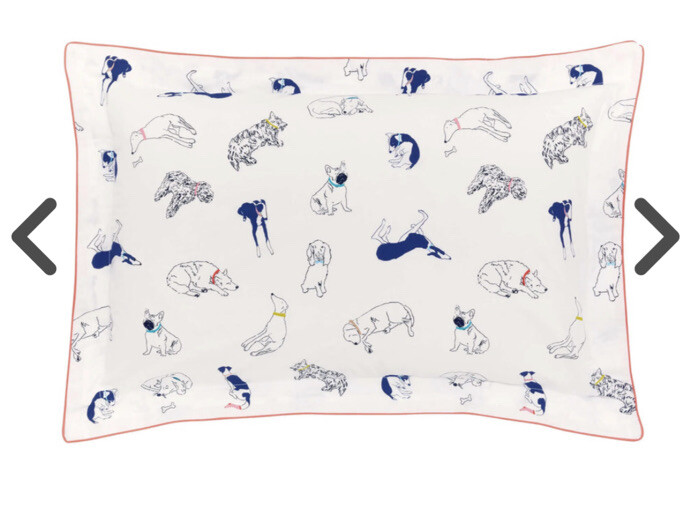 Joules KING Sleeping Dogs 🐶 Duvet Set & 2 Oxford Pillowcases RRP £110