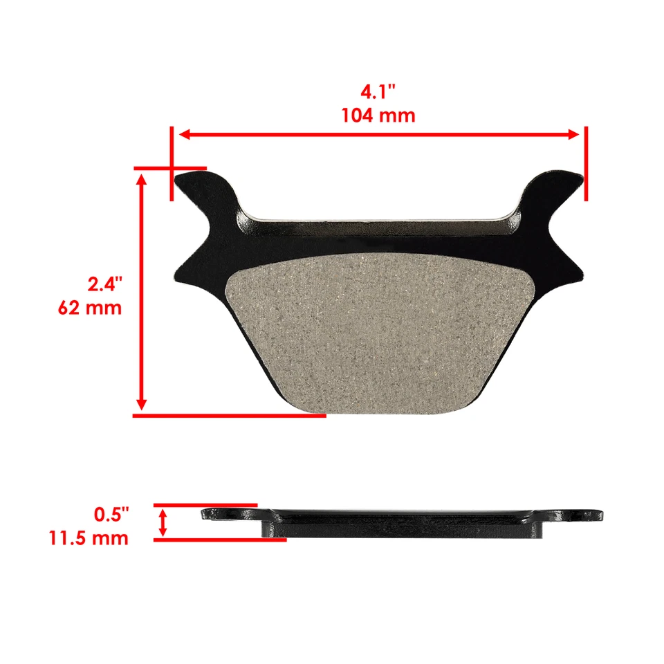 Pastillas de freno delanteras y traseras para Harley Davidson Flstf Fat Boy 1990-1999 Foto 3 de 4