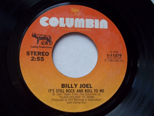 BILLY JOEL It's Still Rock And Roll To Me; Thru Nte 45 RPM Record 7" Single 1980 - Picture 4 of 6
