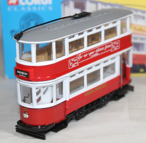 CORGI TRAMWAY CLASSICS - 36701 - CLOSED TRAM - LONDON TRANSPORT - HIGHBURY - Picture 4 of 11