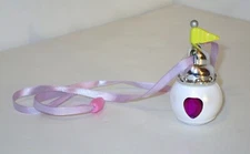 Vtg 1995 StarCastle Jewelry Castle Turret Heart Flag Necklace Trendmasters Polly