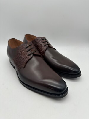 DAPPER SHOES CO. Handcrafted Genuine Leather Men\'s Wingtip Brogue Oxfords Sz 10 Full Brogue Wingtip Oxford - Dark Brown – Dapper Shoes Co main image 3