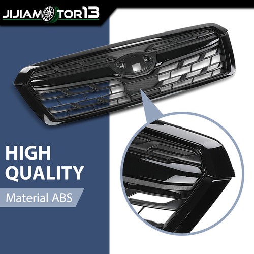 Parrilla superior central del parachoques delantero negra apta para Subaru Forester 2014-2018 - Imagen 4 de 12