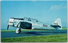 North American T-6G "Texan" Pratt and Whitney R-1340 of 600 hp Posted Postcard