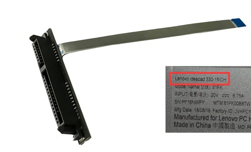 Conector de cable de disco duro HDD/SSD de 2,5 pulgadas para Lenovo ideapad 330-15ICH - Imagen 4 de 5