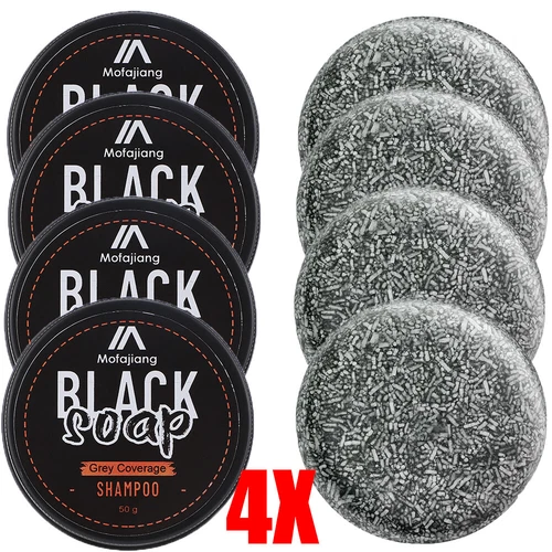 4PCS Spartan Gray Hair Reverse Bar Mane Gray Reverse Bar Hair Darkening Bar Soap - Picture 1 of 14
