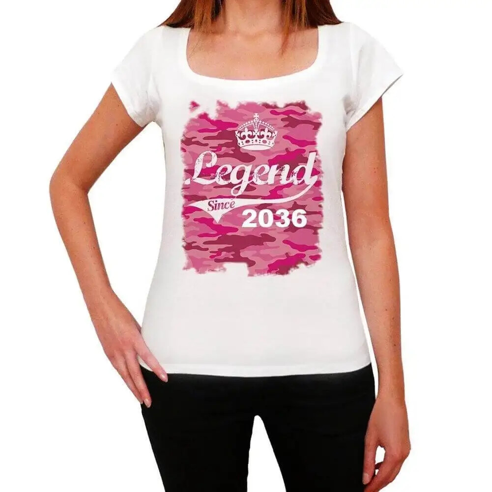Donna Maglietta Corona Leggenda Dal 2036 – Crown, Legend Since 2036 –  T-shirt