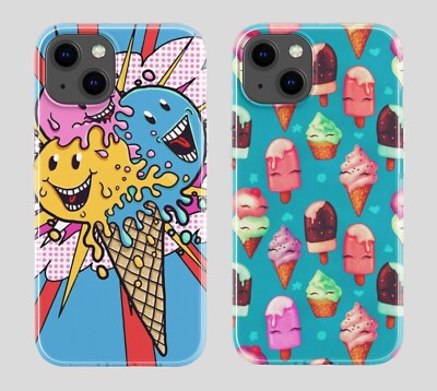 Ice Cream Summer Handyhülle bedruckt und gestaltet für Handyhülle kompatibel