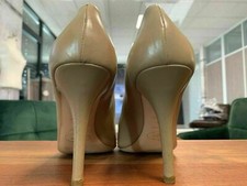 PRADA ICONIQUE 10 PEEPTOES POMPES SANDALES HAUTS TALONS CHAUSSURES MULES 40