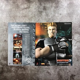 1999 Fighting Force 2 Retro Video Game PRINT AD PS1 Sega Dreamcast Shooter