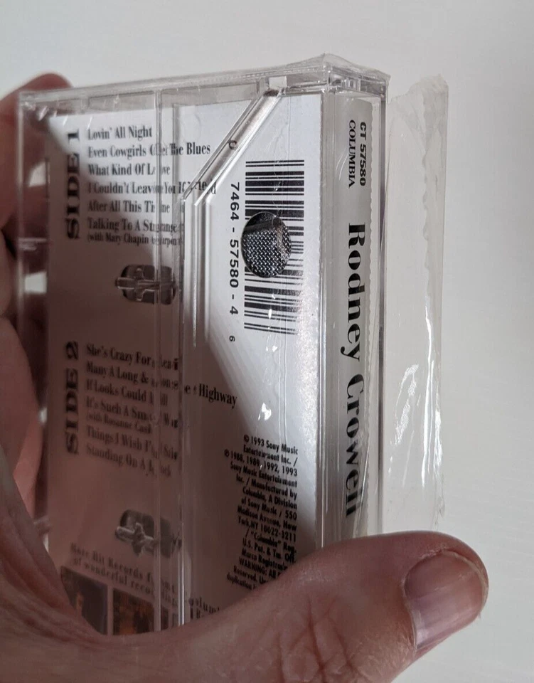 Rodney Crowell - Greatest Hits (Cassette Tape) *BRAND NEW/partially SEALED* Foto 4 de 4