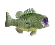 11.5cm Large Mouth Bass Fish PVC Toy Ocean Sea Animal Figure Kids Gift
