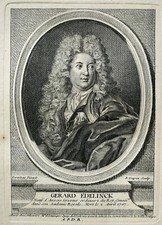 GERARD EDELINK ENGRAVER (1640-1707) ANTWERP portrait 18th century