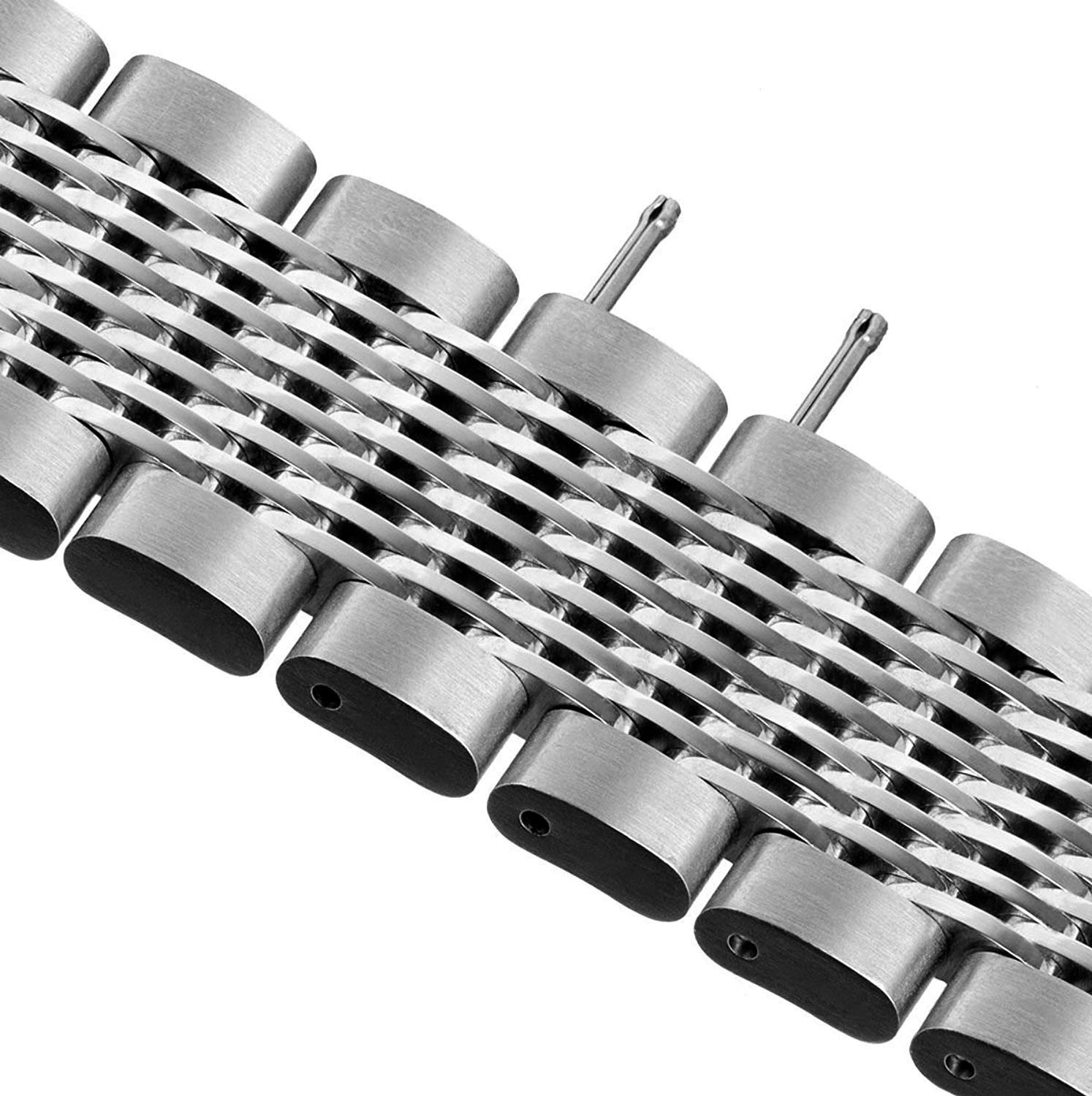 Stainless Steel Bracelet Mesh Double Locking Clasp Replacement Watch Band Strap eBay