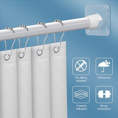 Tension Rod Holder Shower Rod Holder Shower Curtain Rod Holders For