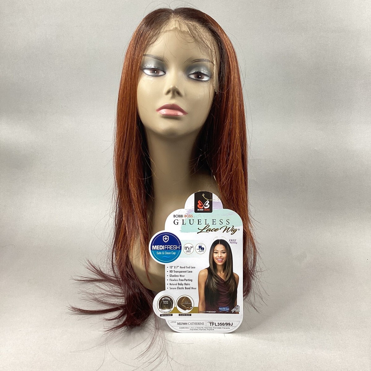 Catherine TFL350/99J Long Straight Layers 13x7 Glueless Lace