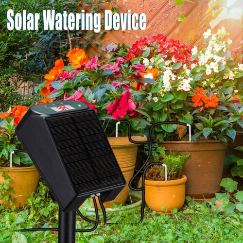 Kit Temporizador Automático de Riego por Goteo Planta Inteligente Solar Sistema de Bomba de Riego Automático - Imagen 2 de 16