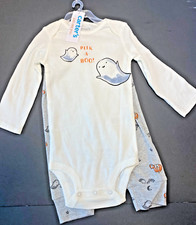 NWT Baby Girl Infant Ghost Halloween Bodysuit  Leggings Set Size 6m 2-piece