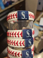 SEATTLE MARINERS RED LACES  MLB  BASEBALL BRACELET LEATHER