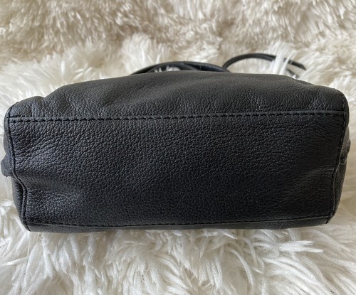 Botkier Women's Black Pebbled  Leather Zip Closure Small  Bag  Handbag - Picture 6 of 15