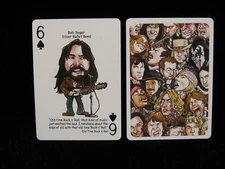 Bob Seger  Silver Bullet Band  "6 of Spades"  Rock n Roll  Playing Card