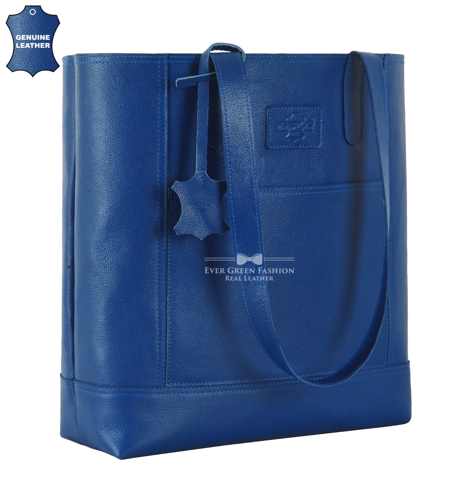 Elegante bolso de hombro grande de cuero para mujer
