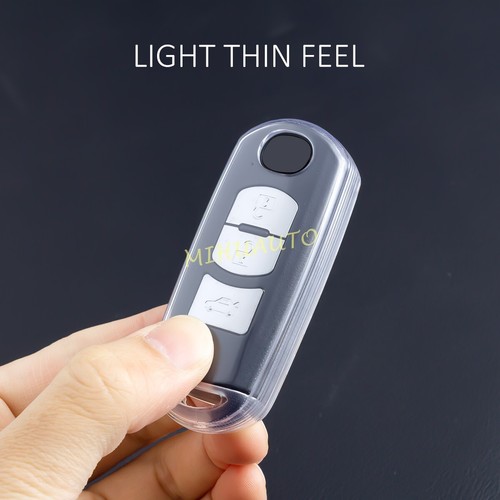 Clear Transparent Car Key Fob Case Cover For Mazda 2 3 6 CX-3 CX-5 CX-9 MX-5 - Picture 3 of 8