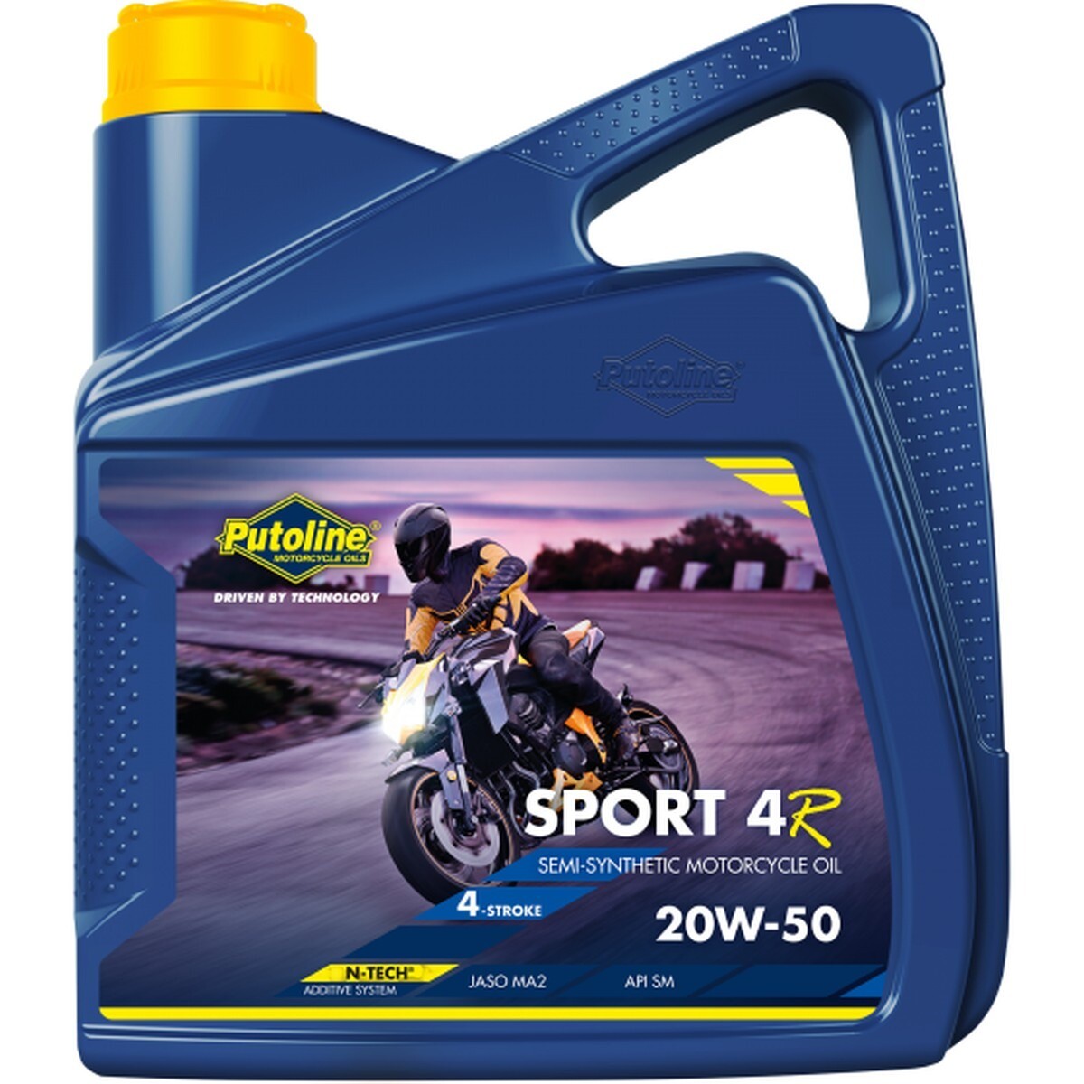 Huile moto 4T Sport 4R 20W50 4L AKC idéale longs trajets